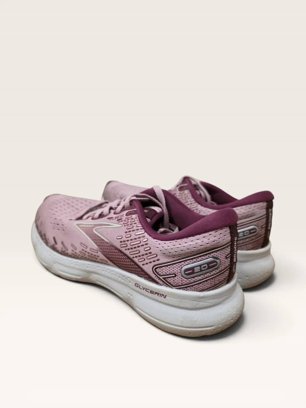 Brooks Glycerin 20 Women's Running Shoes Size 8.5 Mauve Pink Purple Sneakers